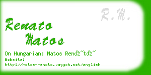 renato matos business card